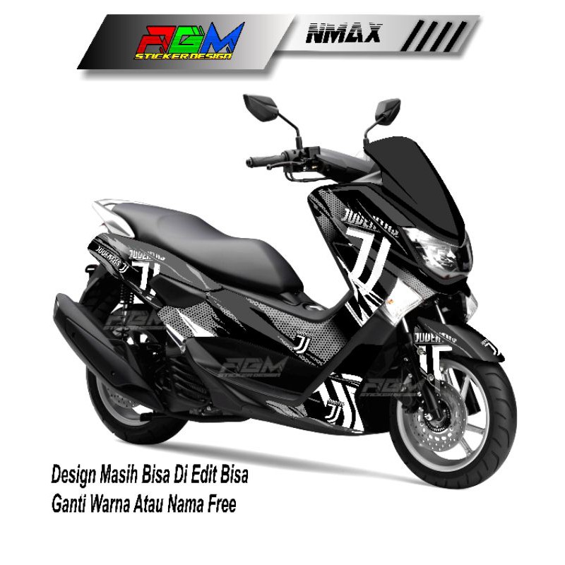 Sticker Nmax//Decal Nmax Full Body Juventus AGM023