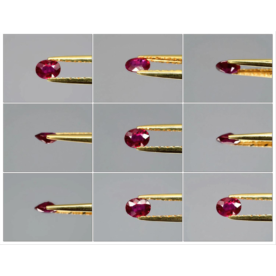 Certified 0.56ct 5.5x4.5mm Oval Natural Unheated Untreated Rich Red RUBY, Mozambique RB051