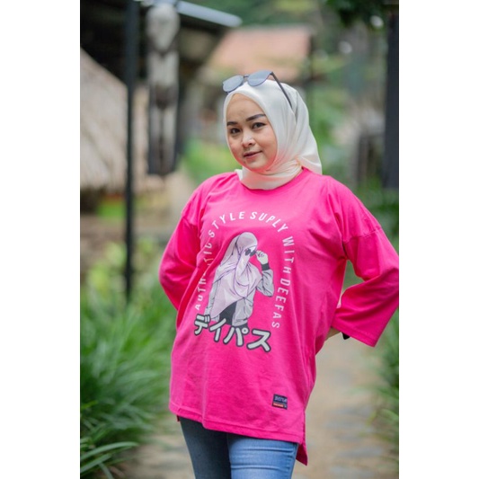 kaos wanita oversize Deefas ORIGINAL