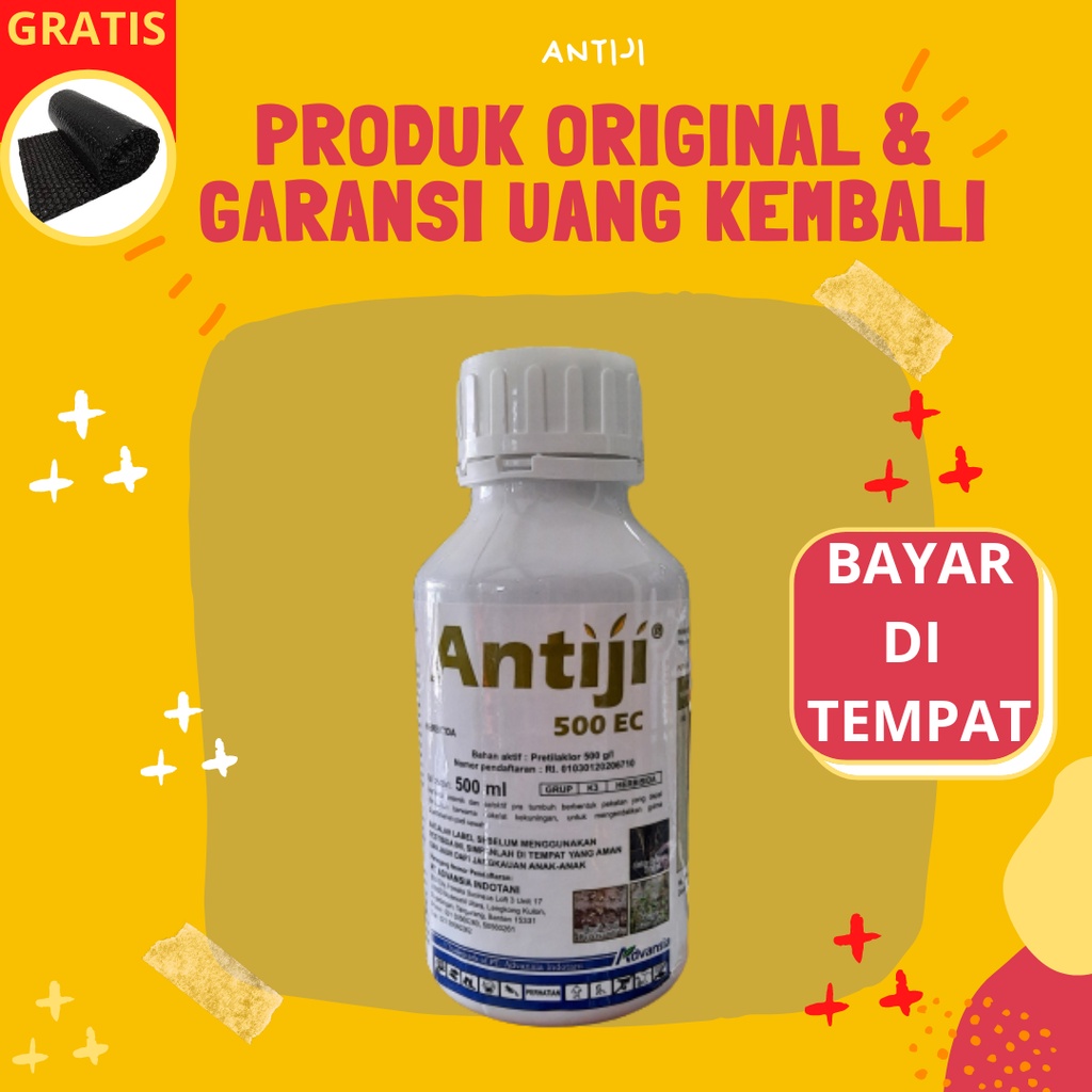 Herbisida Racun Obat Pra Tumbuh Pembeku Biji Rumput Gulma Liar Padi  ANTIJI 500 ml