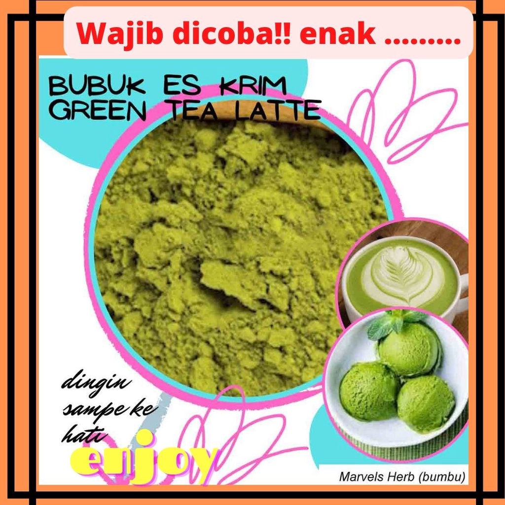 

Bubuk Es Krim Green Tea Latte 50Gr Serbuk Ice Cream Green Tea Latte 50Gr Eskrim Kiloan Bahan Instan Premix Soft Hard Gelato Murah