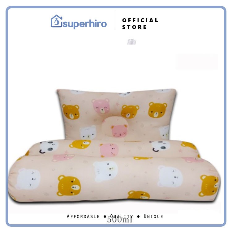 Bantal Guling Bayi Anti Peyang - 3in1 Set Perlengkapan Tidur Bayi