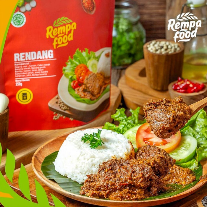 

✨COD✨ Rempa Food Daging Rendang Sapi / Beef Rendang Siap Masak (250 gr)