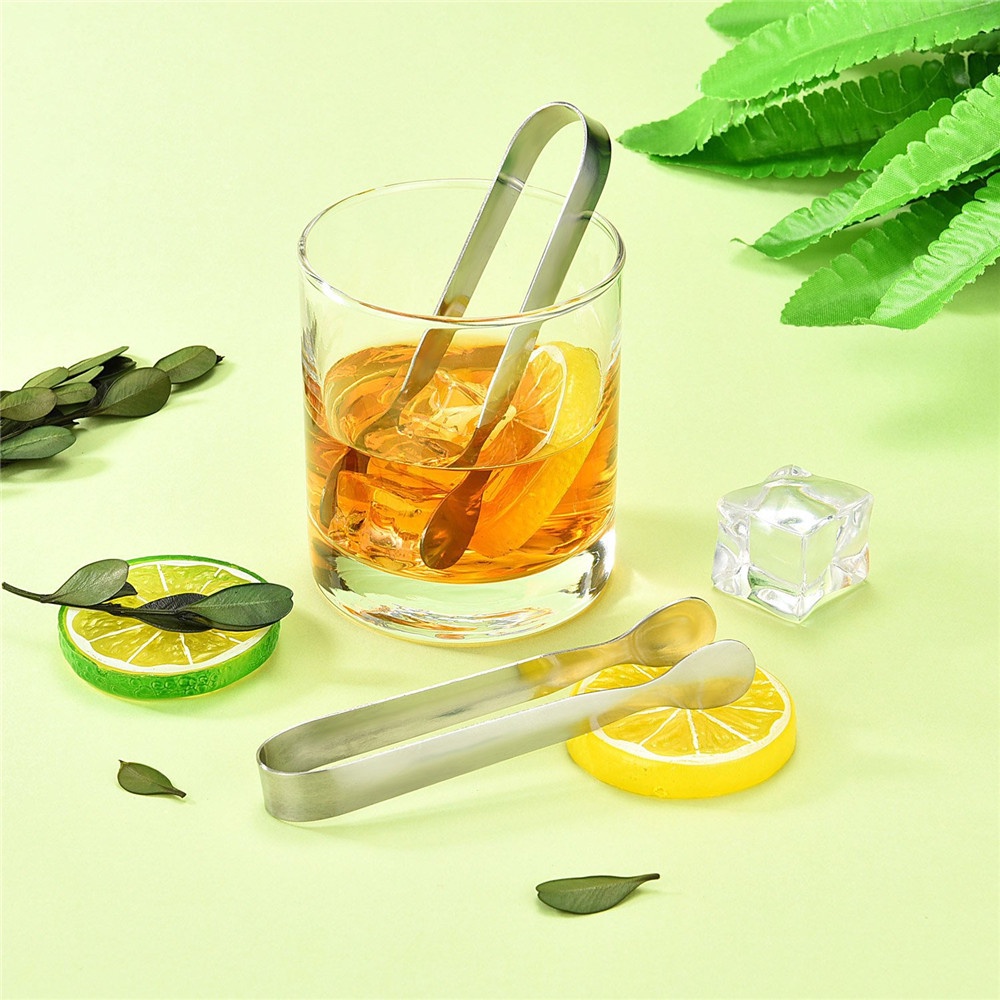 【COD Tangding】Stainless Steel Ice Clamps Metal Thickened Sugar Cubes Ice Cubes Tartar Ice Clamps Food Clamps