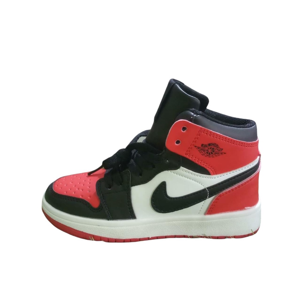 TERMURAH SEPATU ANAK LAKI LAKI NIKE AIR JORDAN HI MODEL TALI IMPORT SIZE 32-37 / SEPATU SNEAKERS SEK