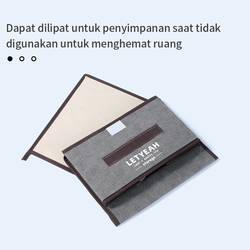 Letyeah &amp; Kaizenliving kotak penyimpanan 2 pcs organizer baju dan mainan anak box/Storage Box Organizer Kecil Dan Besar