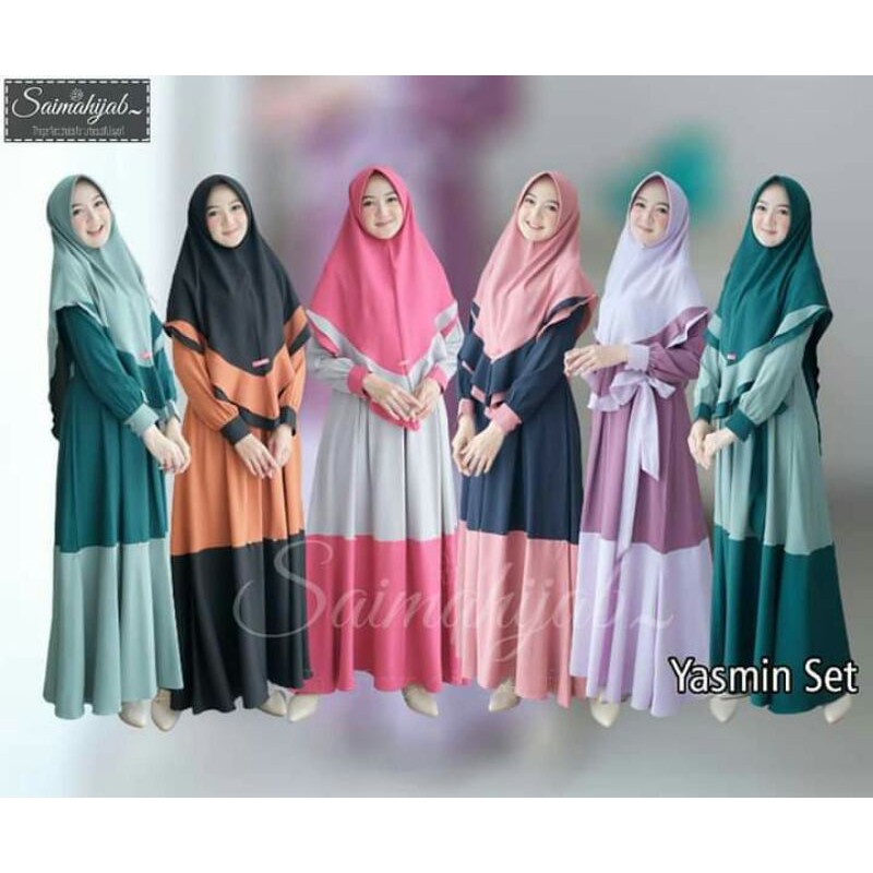YASMIN SET BY SAIMA HIJAB - SET GAMIS ORIGINAL, SYARI ORIGINAL