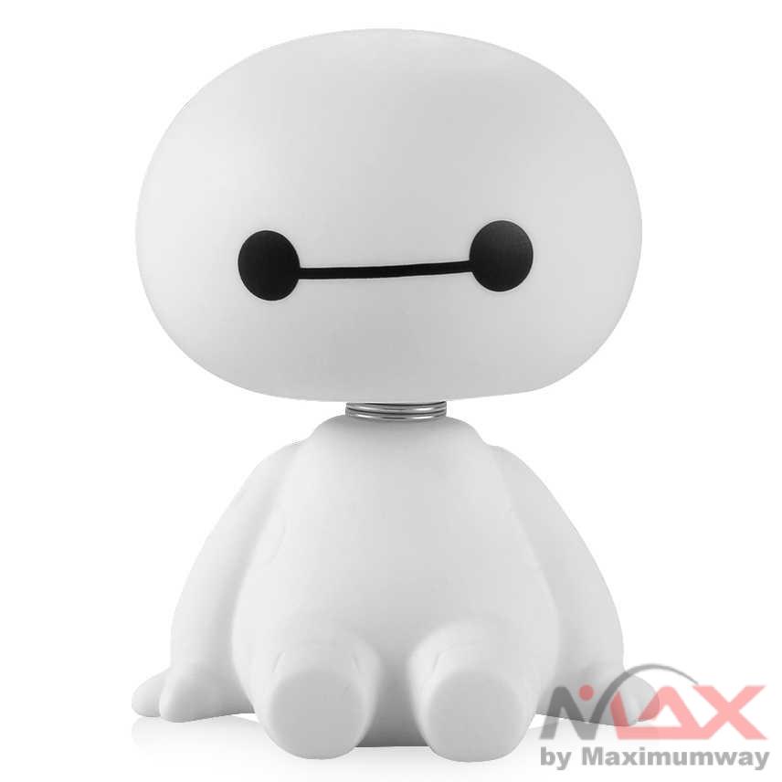 Baymax Pajangan dashboard Mobil kepala bergoyang boneka lucu Shaking Head Ornament Aksesoris Mobil gemes karakter lucu cute kartun Cartoon Plastic Baymax Robot Shaking Head Figure Car Ornaments Auto Interior Decorations Big Hero Doll Toys Ornament