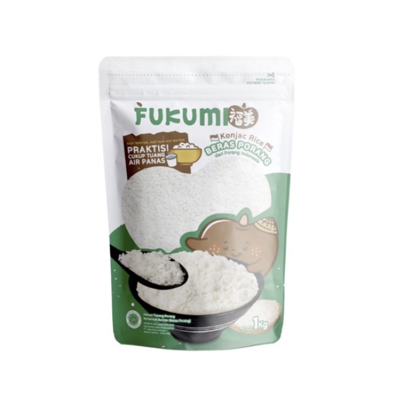 

Fukumi Beras Porang Pouch 1kg / Konjac / Rice