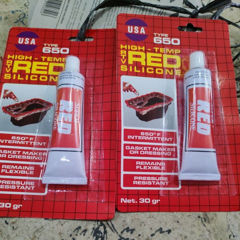 

Lem Red Silicone USA 650 30gr