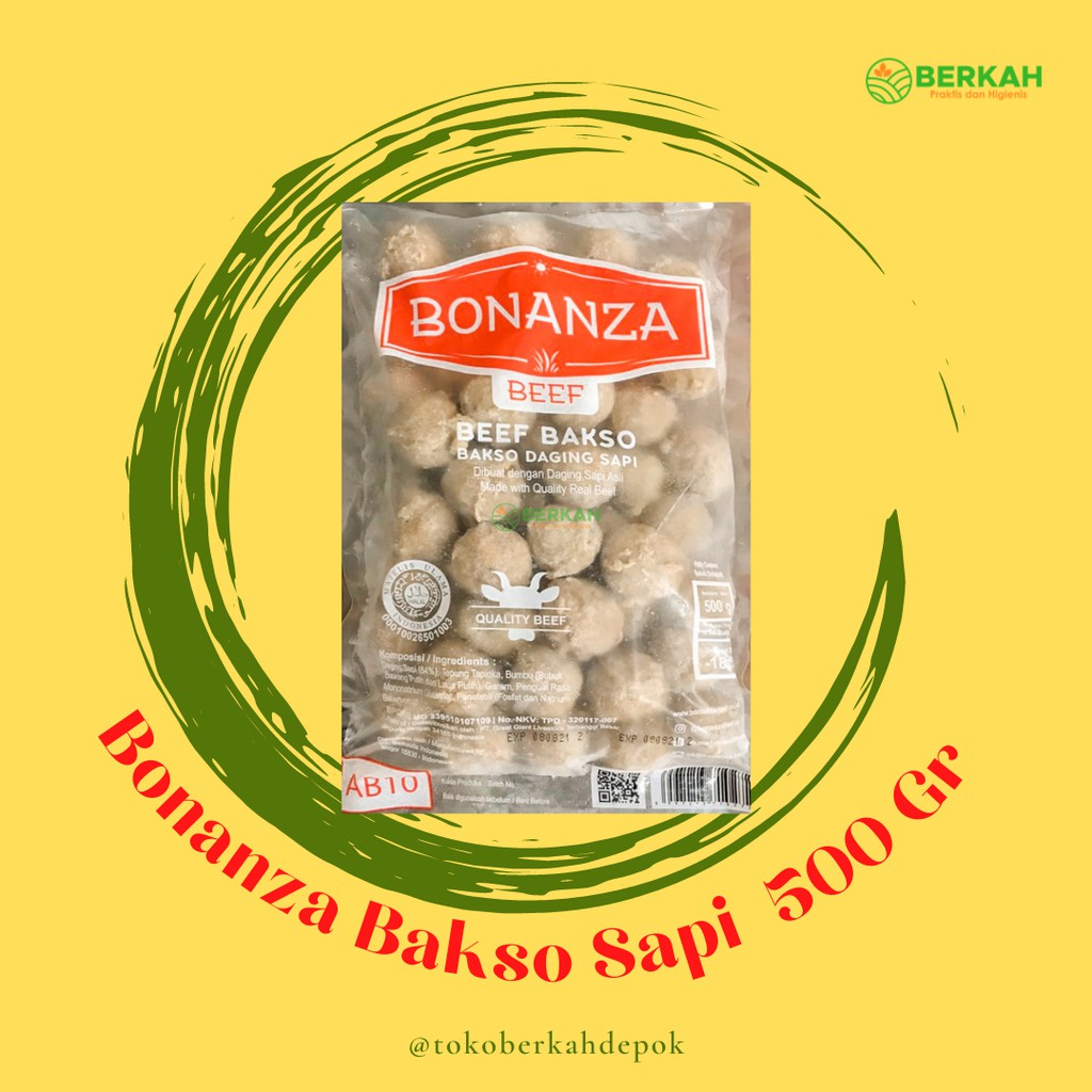 Belfoods Bonanza Bakso Sapi 500 Gr . 250 Gr