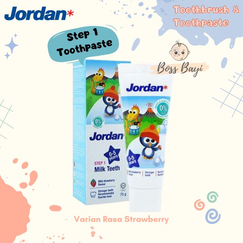 Jordan - Toothbrush / Toothpaste Baby Kids / Sikat Gigi / Pasta Gigi Bayi Anak