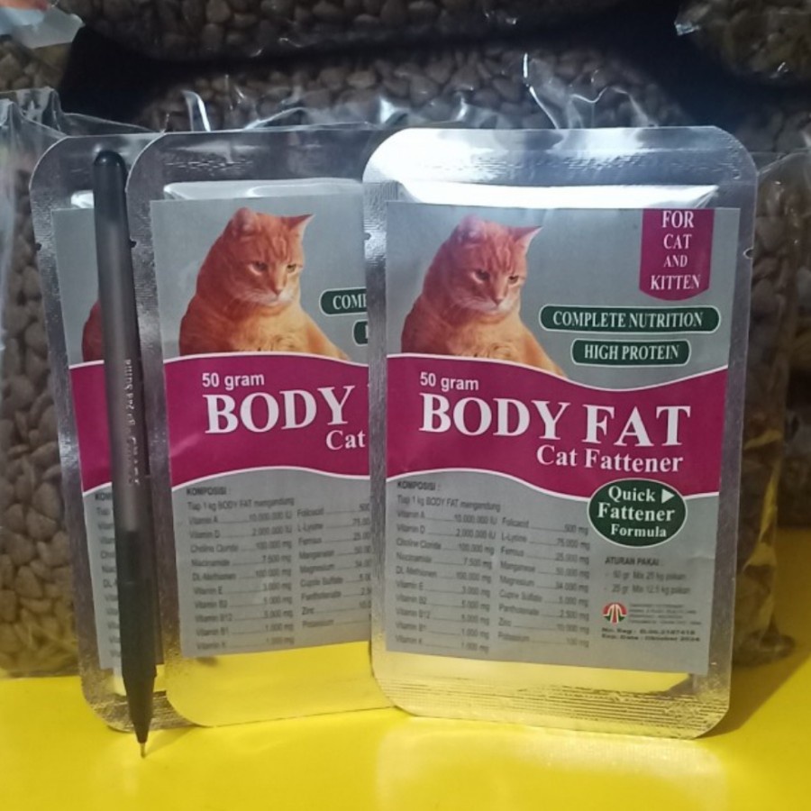 Body Fat Cat Penggemuk kucing super cepat bentuk powder