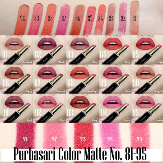 Purbasari lip matte cream