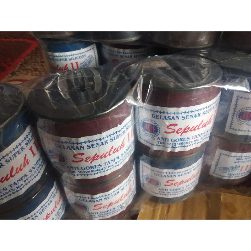 gelasan sepuluh 11,panjang 3000yard