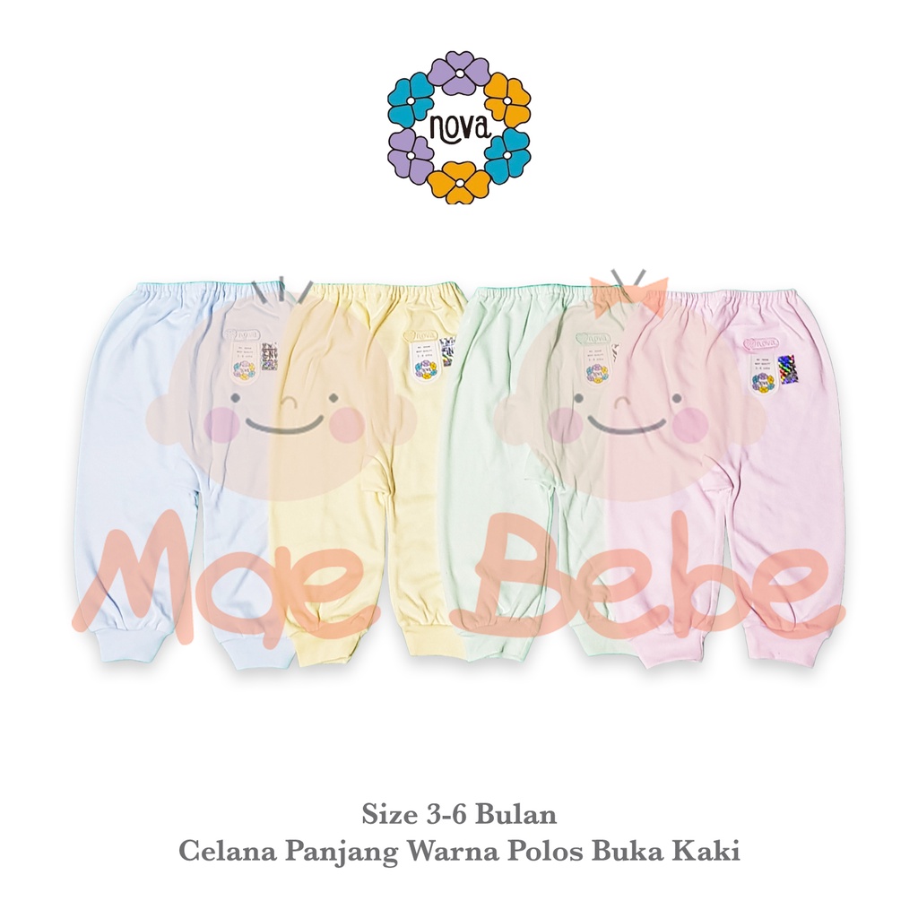 [Size 3-6m] Nova Baby Celana Panjang Warna Polos