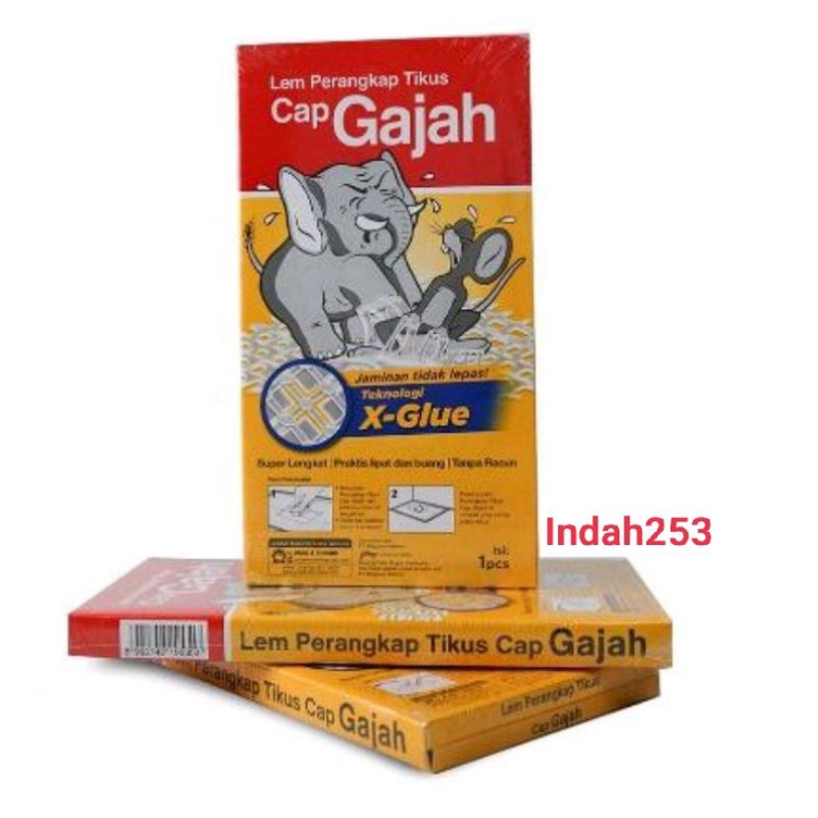 Lem Tikus Papan Cap Gajah 70 gram Perangkap Tikus D jamin Lengket Original