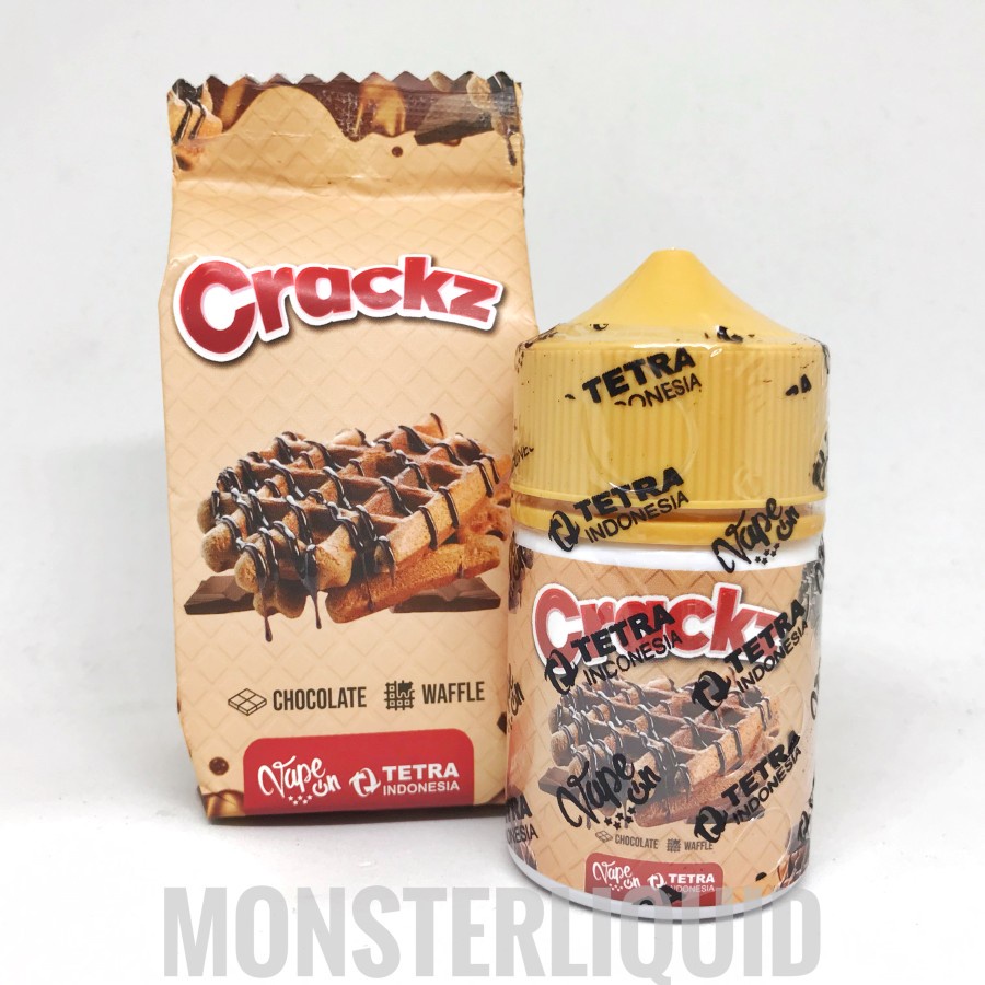 CRACKZ V4 CHOCOLATE WAFFLE BY TETRA X VAPE ON 3MG 60ML