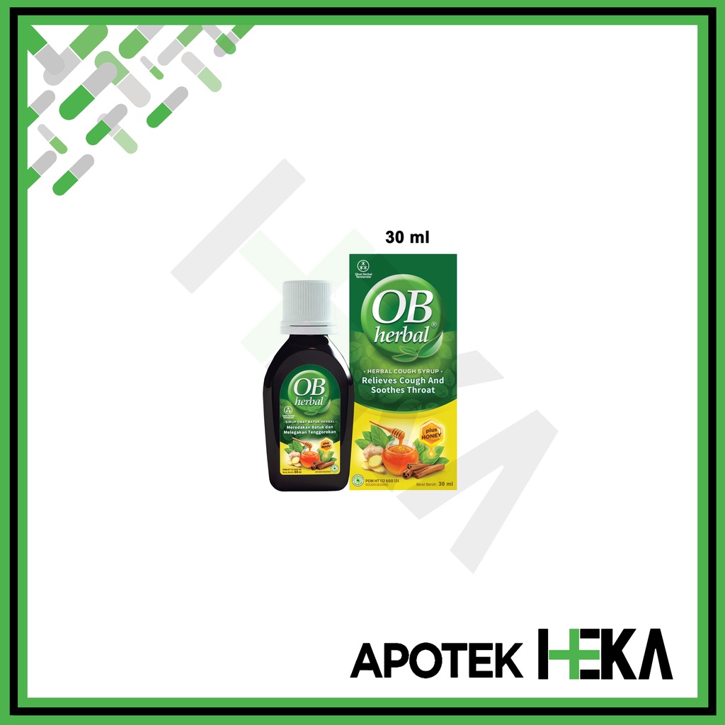 OB Herbal Plus Madu Syrup 30 / 100 ml - Obat Batuk Sirup Botol (SEMARANG)