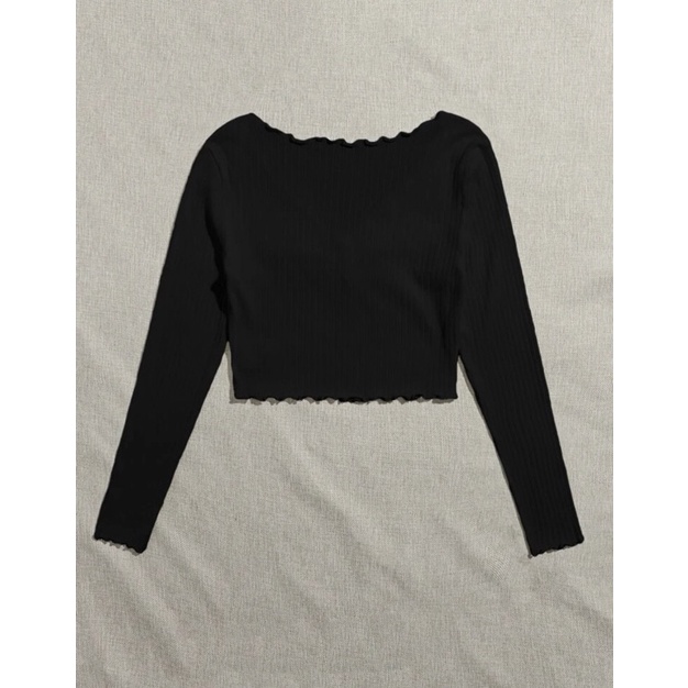 BLOUSE CROP - BLOUSE KOREA - VERBENA BLOUSE