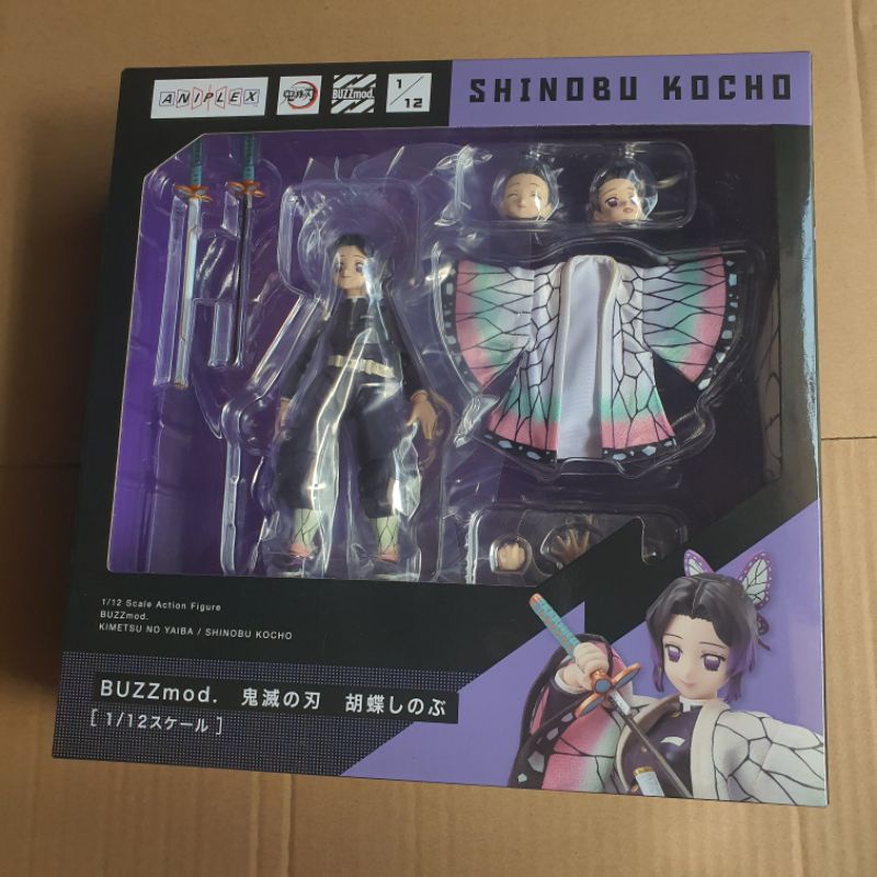 buzzmod 1/12 action figure shinobu kocho - kimetsu no yaiba
