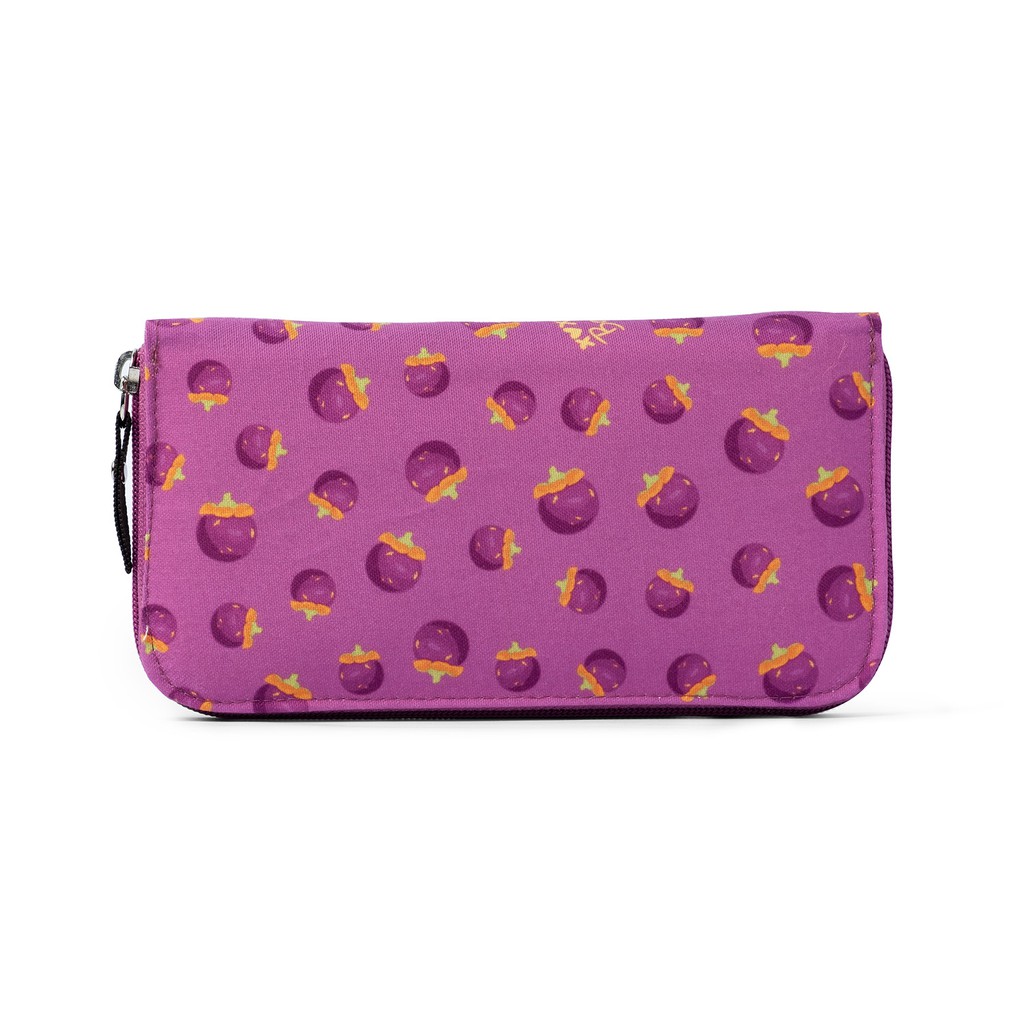 XOXO Bali - Mangosteen Long Wallet | Dompet Panjang Water Resistant Motif Buah Manggis