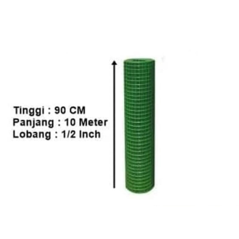 Kawat Loket PVC - Kawat RAM Galvanis 1/2" x 90cm