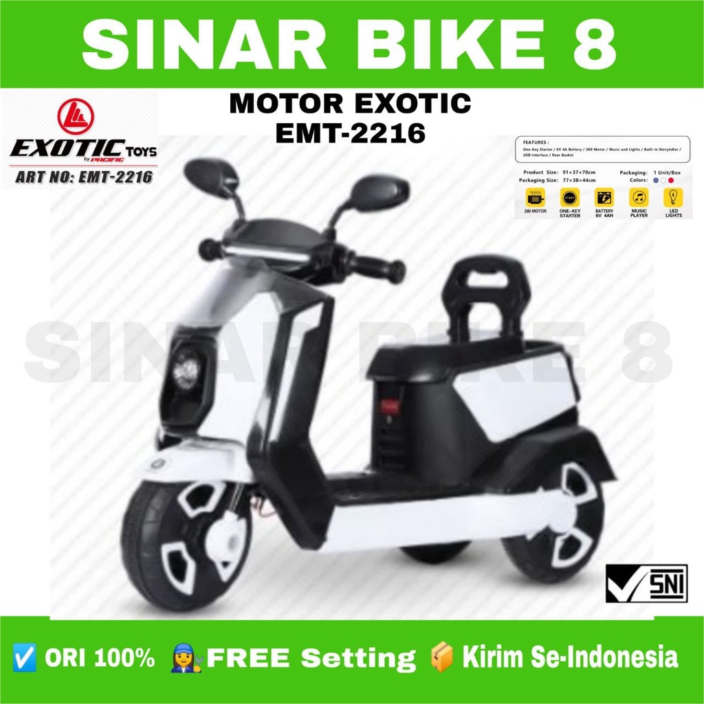 Mainan Motor Aki EXOTIC EMT 2216 Futuristic Design