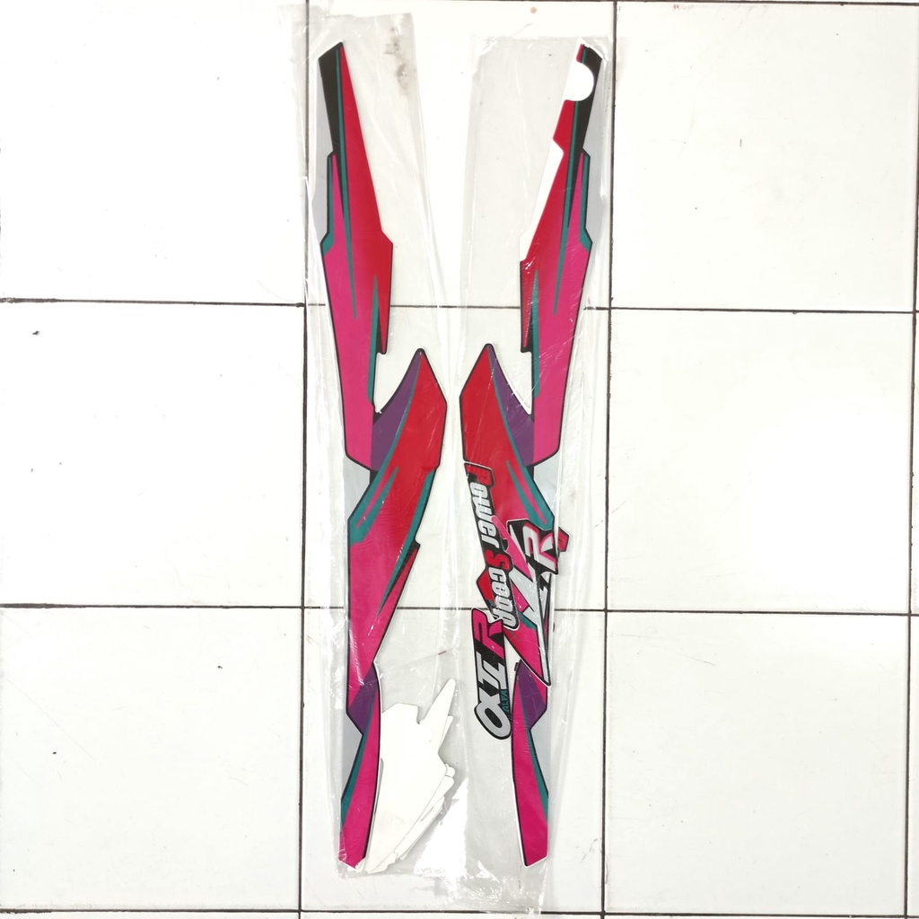 Stiker Bodi  Lis Body Striping Yamaha Alfa 1995-1996 Merah