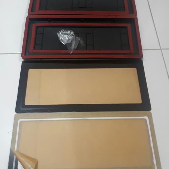 Tatakan Plat Nomor Motor Akrilik - Polos Tanpa Led