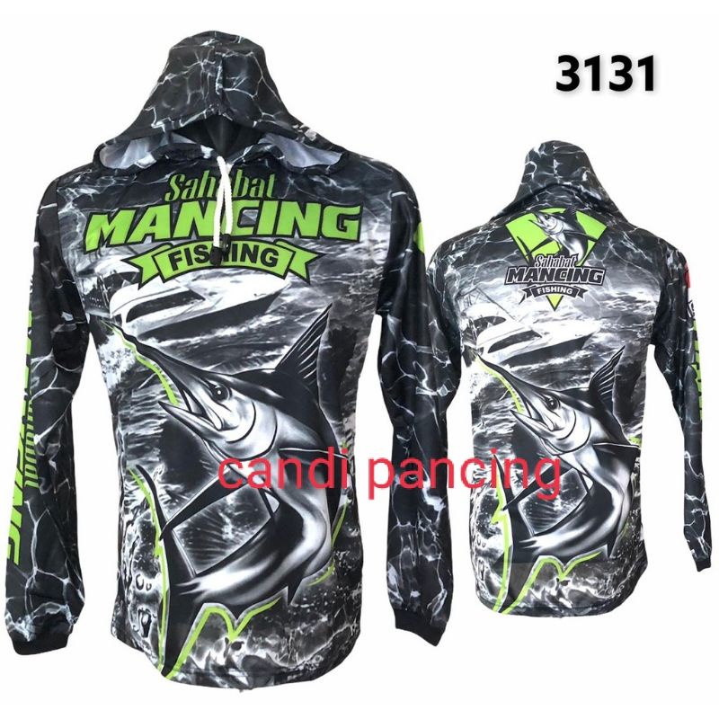 jersey mancing Sahabat Mancing lengan panjang pakai kupluk.size XL