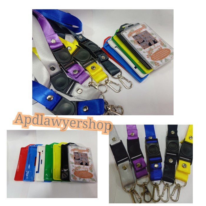 

Bagus Id Card Gantungan Tali Lanyard Tempat Kartu Plastik + Cetak Id Card Promo