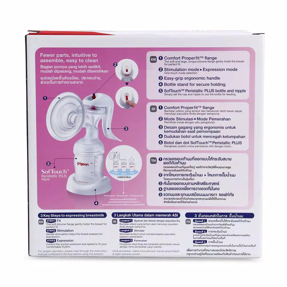 PIGEON Breast Pump Manual | Pompa ASI Manual