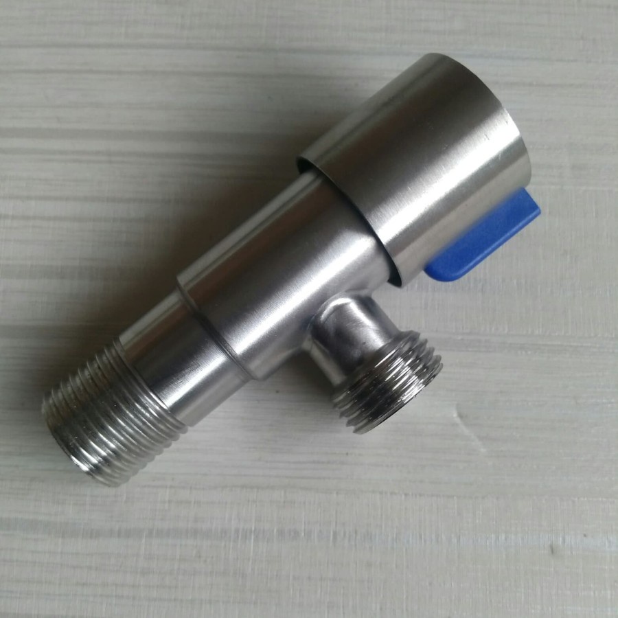 STOP KRAN STAINLESS 1/2 INCH STOPKRAN SINGLE CABANG 1 -SATU stopkran closet shower kloset TOILET