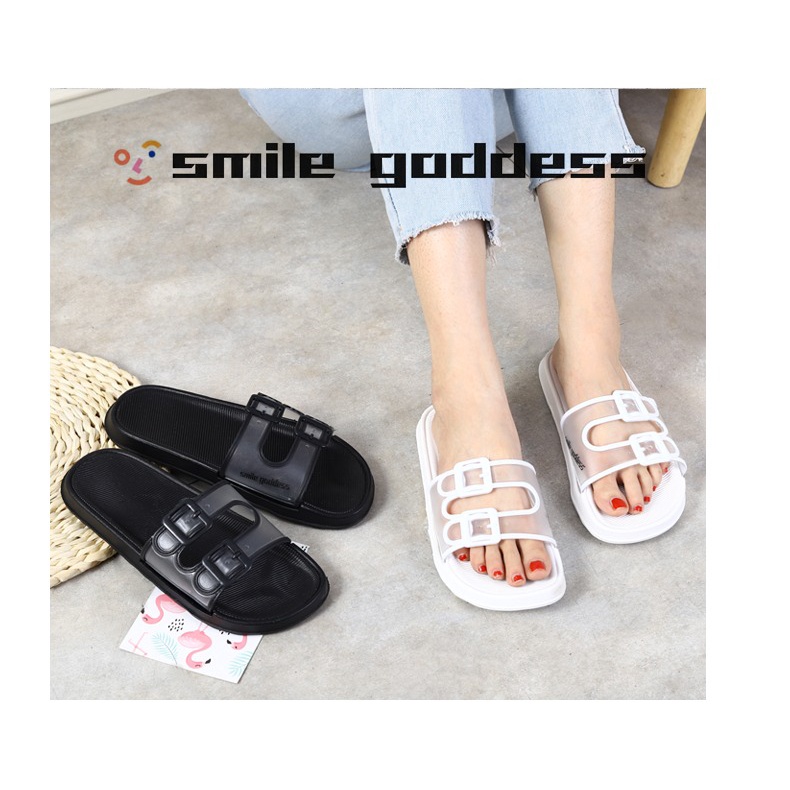 ♥DPS829♥ S29 Sandal Selop Wanita Sendal Teplek Slip Flat Dua Tali Fashion