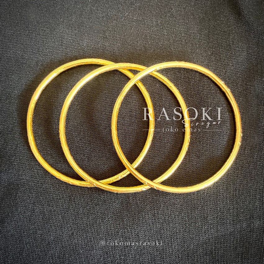 GELANG KERONCONG 30GR @10GR EMAS 24 LM LONDON 99,9% EMAS TOBA