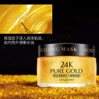 VEZE 24K Real Gold Luxury Effect Hydrating Sleep Mask