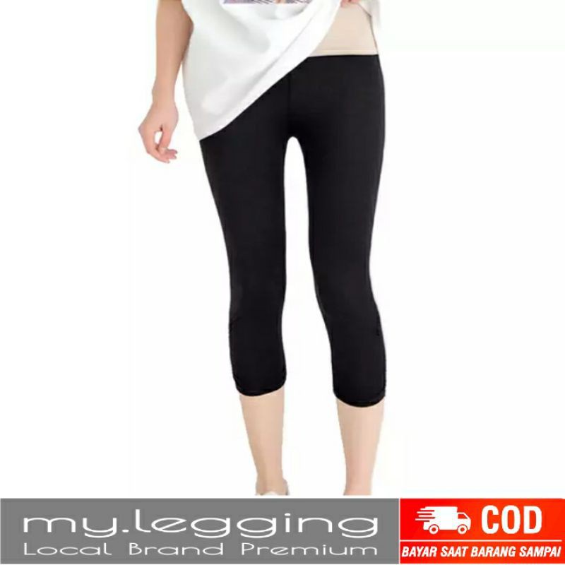 Legging Pendek Spandek Premium Ukuran Standar Dan Jumbo