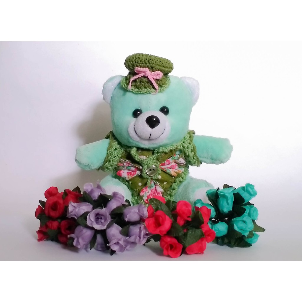 BONEKA TEDDY BEAR BERUANG MINI [RAJUT]