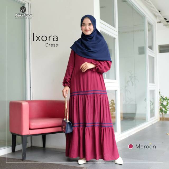 Ixora Dress gamis daily by urfimutiyaro