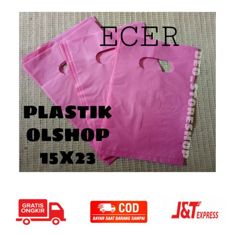 

PLASTIK OLSHOP 15X23 DAPAT 15 PCS PLASTIK PACKING