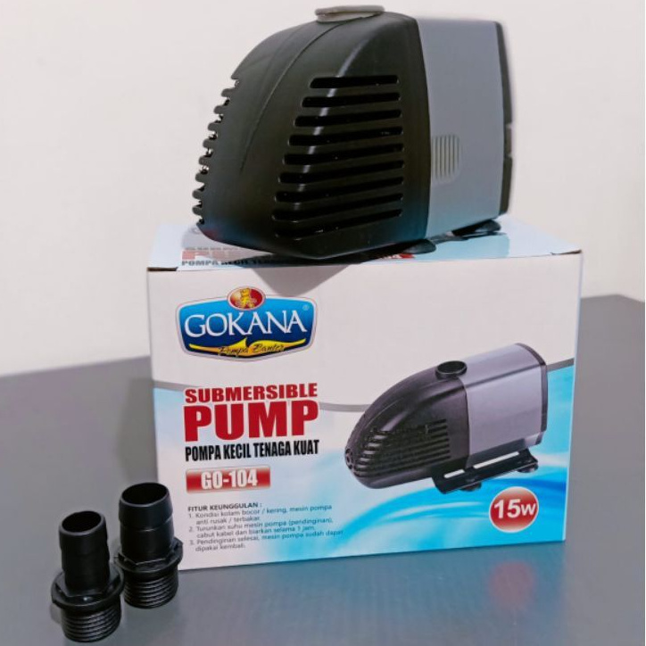 GOKANA 104 Pompa Filter Aquarium Kolam Hidroponik Water Pump Power Head Submersible Pump