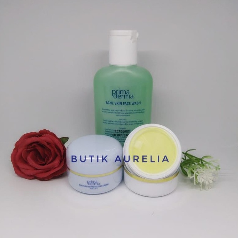 PRIMADERMA PAKET HEMAT ACNE WHITENING GLOW