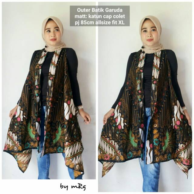 Model Baju Outer Batik Lengan Panjang | MODEL BAJU BATIK TERBAIK