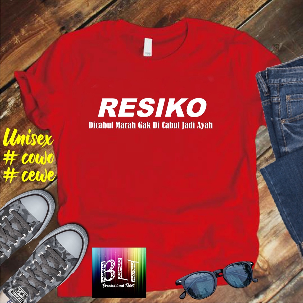 Cod Gratis Ongkir Kaos RESIKO /KAOS EKSPRESI distro KAOS BANDUNG MURAH KAOS DISTRO MURAH HIT MURAH NAMPOL GRATIS ONGKIR PROMO MURAH KAOS PAKAIAN PRIA TERLARIS/KAOS HITS/KAOS BANDUNG/KAOS MURAH/KAOS PAKAIAN PRIA PAKAIAN WANIT