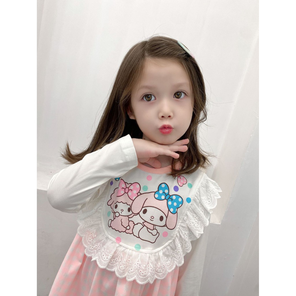 Dress Anak Perempuan Korean Fashion Motif Kelinci/Melody Long Sleeve Gaun