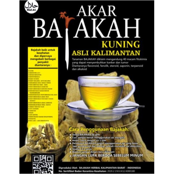 

Bajakah Akar Kuning Asli Kalimantan 100% herbal Bersertifikat