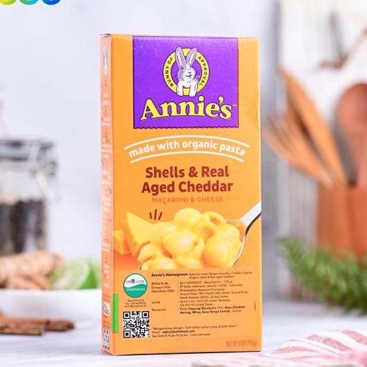 

Annie'S Macaroni And Cheese Shells & Real Aged Cheddar 170G
