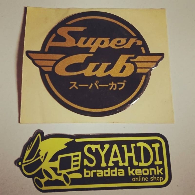 emblem logo super cub bahan resin