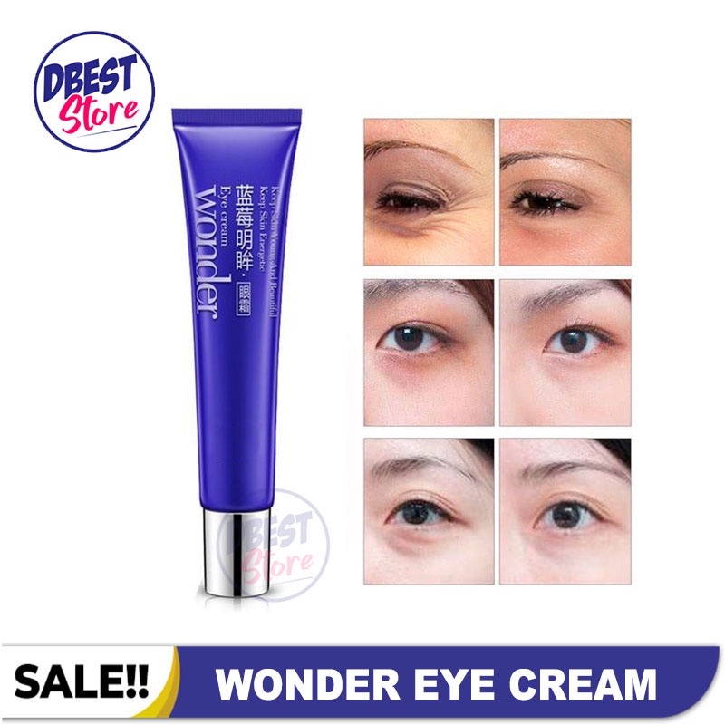 ASLI 100% WONDER EYE CREAM BLUEBERRY / KRIM MATA PANDA MENGHILANGKAN KERIPUT DAN KANTONG MATA